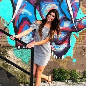 Of the shoulder dress